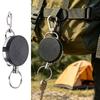 4cm ID Badge Holder Retractable Carabiner Clip Anti-Lost Anti-Lost Key Ring