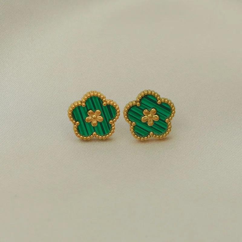 Classic Stainless Steel Multicolor Flower Charm Bracelets for Women Fashion Brand Jewelry Metal Bracelets