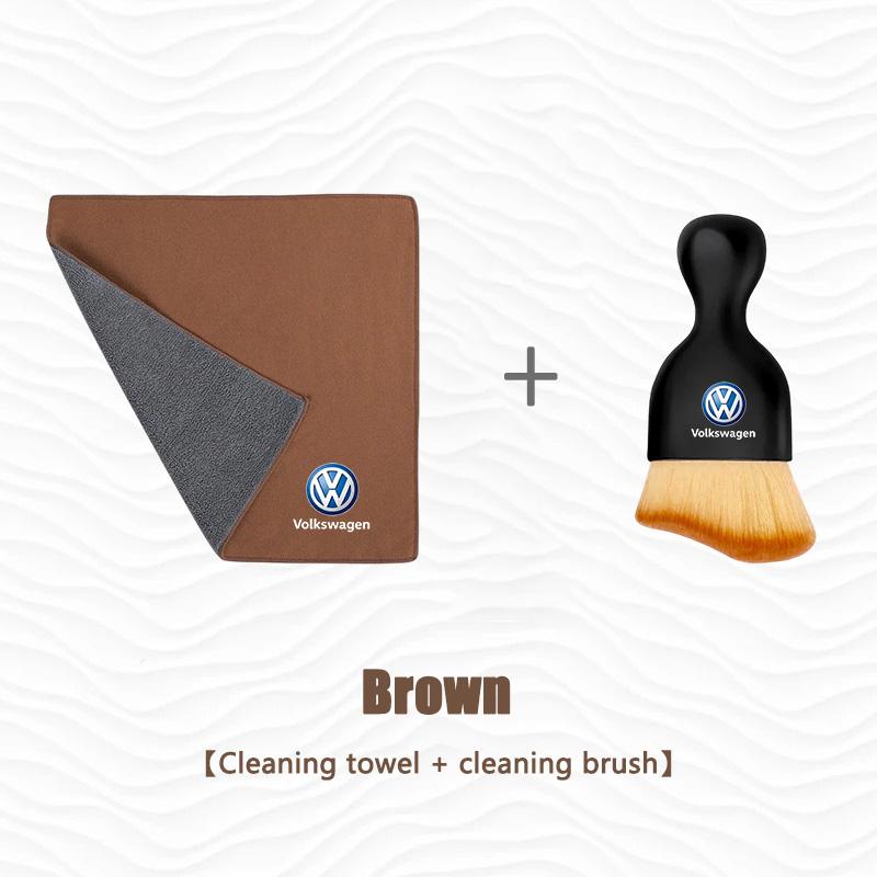 Car Wash Microfiber Towel Cleaning Soft Brush Drying Cloth For VW Volkswagen Golf CC B5 B6 GTI Jetta Scirocco Touran Polo Beetle IF2
