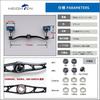 HEIGHTEN Snellehåndtak Luftfartsaluminium Shimano Daiwa Abu Garcia Universell Engn-serien V2.0 105/115mm (Svart, V2.0-115mm) (0153)