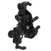 Motorcycle Phone Mount with Safety Lock Shock Absorption 360 Degree Rotation Adjustable Rearview Mirror Phone Holder