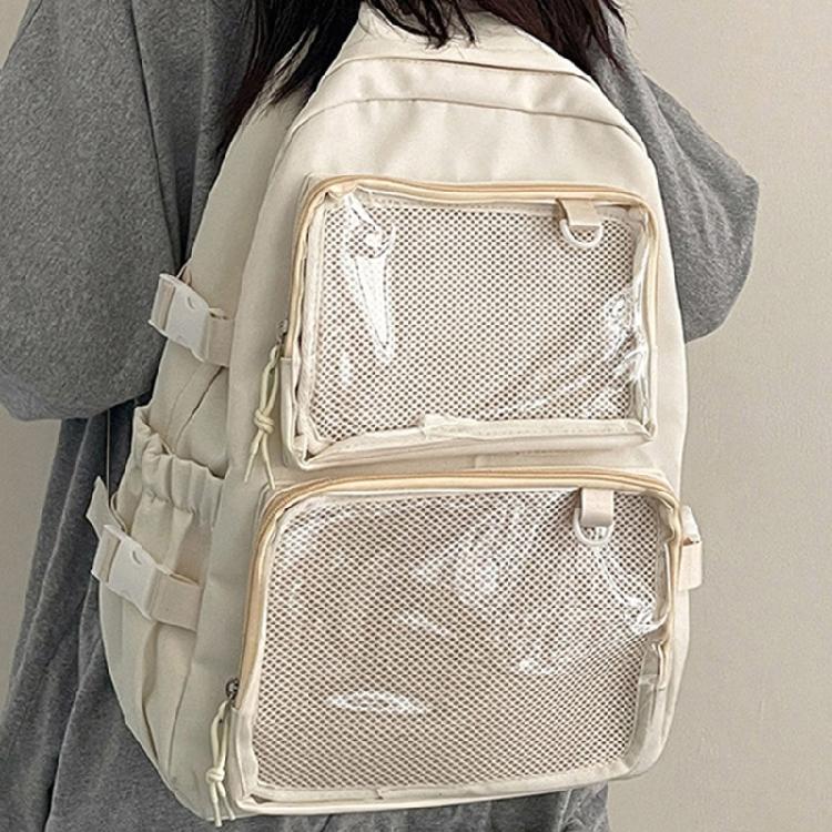 Student School Backpack Large Capacity Backpack Travel Backpack Clear Backpack Japanese Styles Backpack