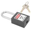 1.5in Safety Padlocks Steel Beam Insulated Lock with 2 Keys for Industry Machine ManufacturingBlack