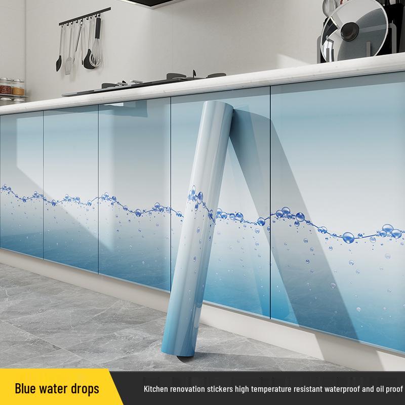Autocollants muraux de cuisine résistants à l'huile et à l'eau: Papier peint pour cuisinière anti-moisissure, résistant aux hautes températures pour carrelage