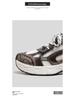 Men's Black Retro Dad Sneakers: Trendy, Breathable, Versatile Casual Sports Shoes