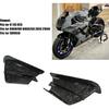 Motorcycle Side Wind Fin Motorcycle Side Spoiler Front Fairing Aerodynamic Winglets for Z900 Z1000 (Marble Grain)
