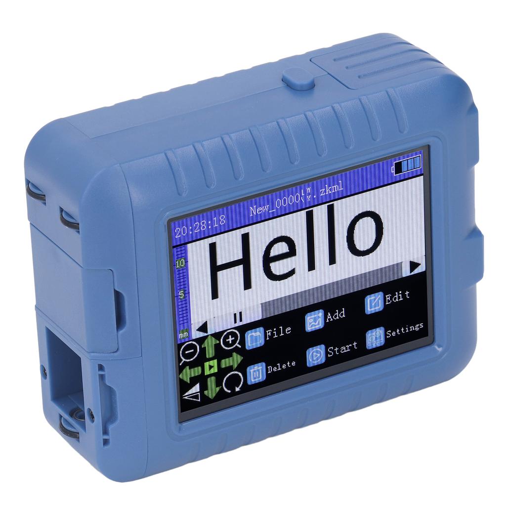 12.7mm 3.5in Mini Smart Inkjet Printer Blue Looking Type C DPI Adjustable QR Code Printing Machine