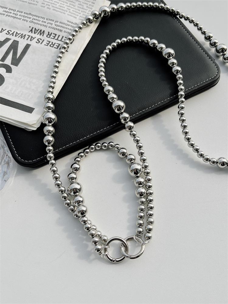 Neuer Stil Galvanisierte Perlen Lanyard Handy Crossbody-Riemen Lanyard Perlenanhänger Anti-Verlust Handy Universelles Lanyard