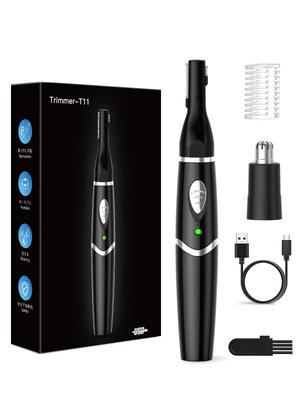 New Eyebrow Shaver for Men and USB Nose Hair Eyebrow Facial Ear Hair Eyebrow IPX7 Low Electric Perfect Gift for Respect for the Aged Includes Eyebrow
