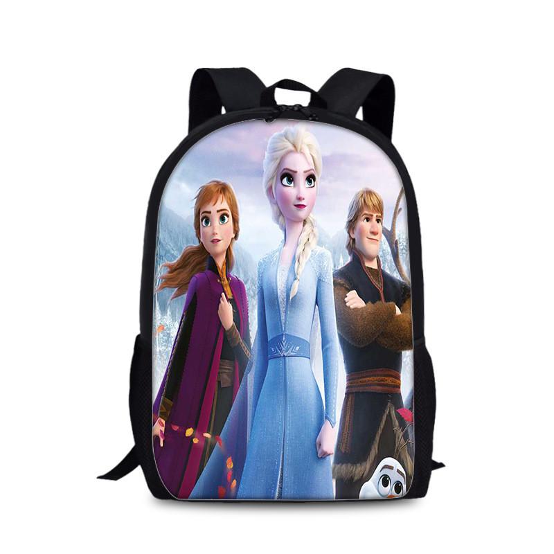 Frozen Childrens Cartoon Backpack With Lightweight Nylon Material For School And Daily Use
