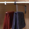 Door Cabinet Hanging Paper Towel Rack Free Punching Wrought Iron Cabinet Partition Layer Storage Rack Roll Holder