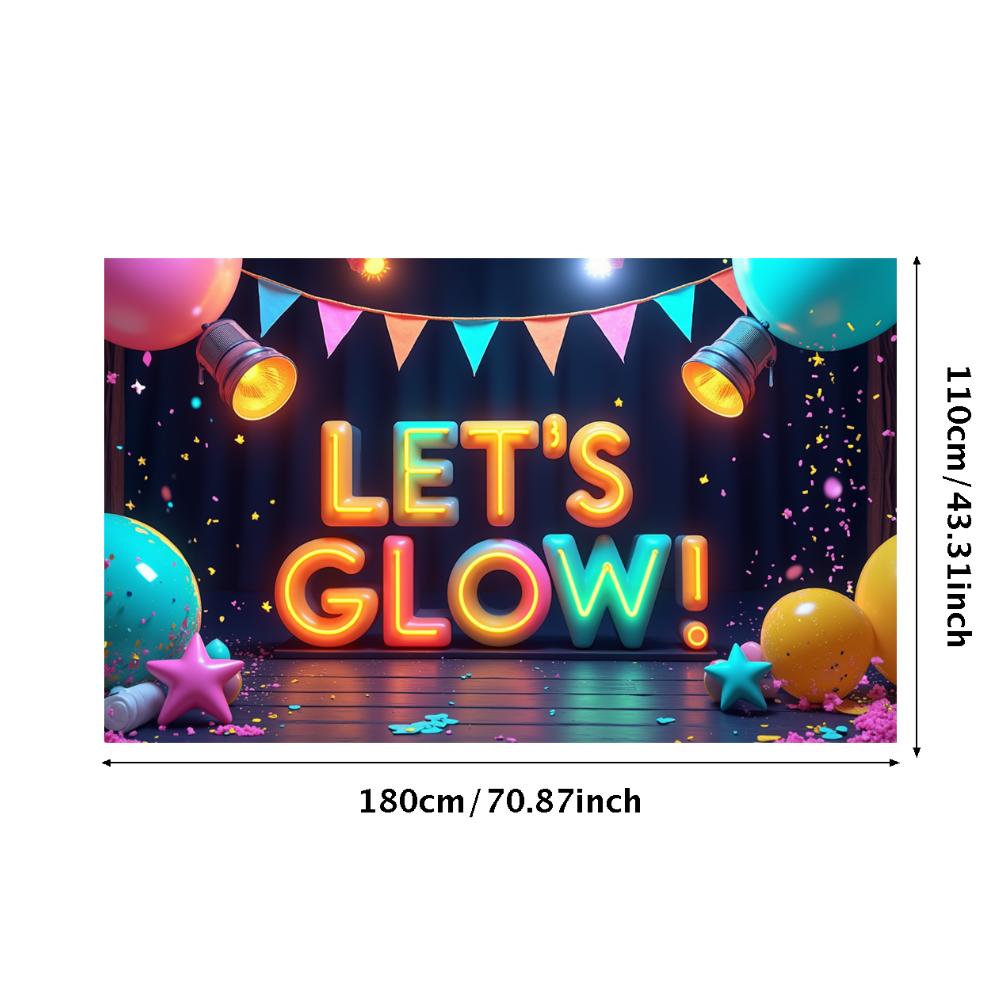 Photo Prop LED Neon Banner Party Decoration Glow Effect Neon Sign For Festival Decoration Party Celebration Night Event