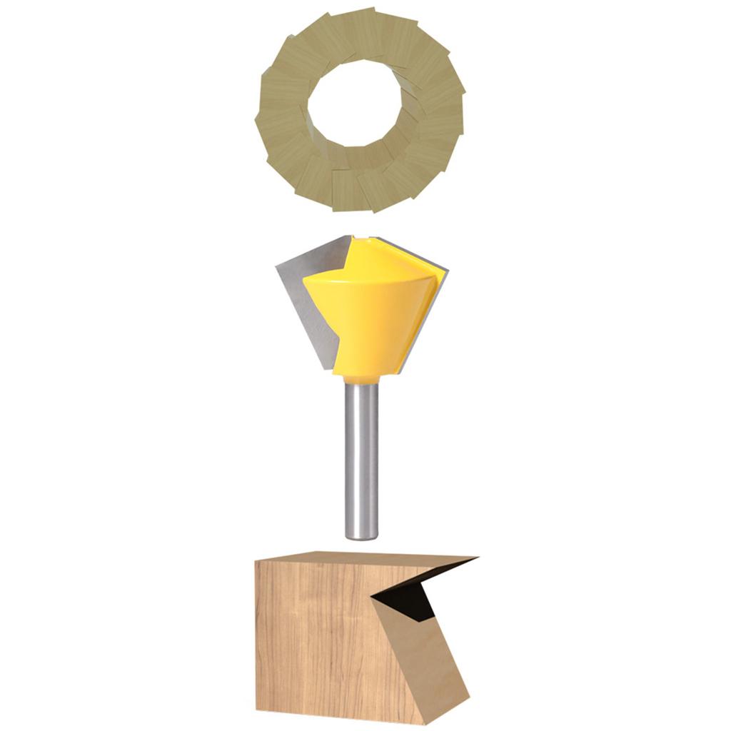 Polygon Vogelschnabel Fräser 8mm Schaft Holzbearbeitung Fräser12 Seite