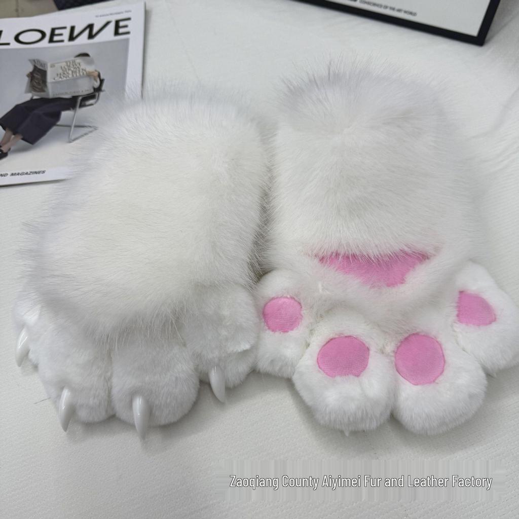 Kig Furi Tierkralle Quietschende Halloween Cosplay Katzenpfoten Handschuhe