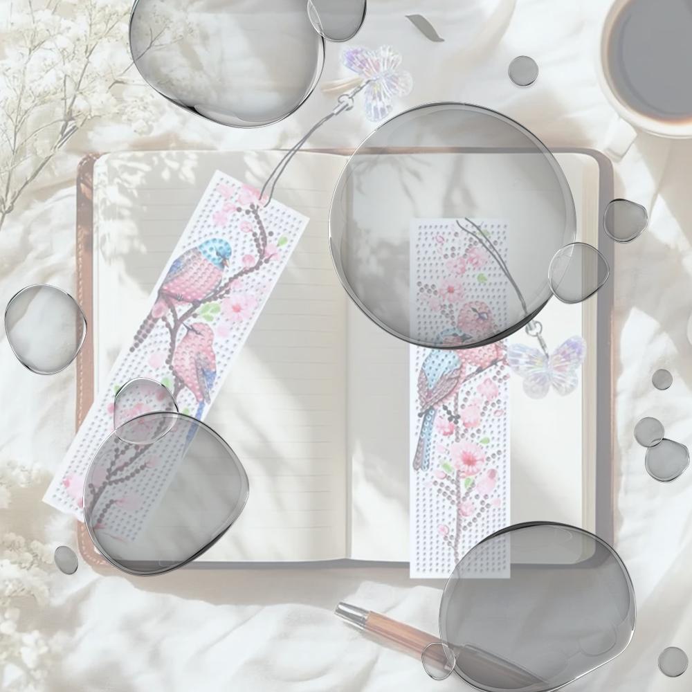 

5Pcs Bird Patterns DIY Diamond Bookmark Art Projects Special Shaped Diamond Diamond Painting Art Bookmarks for Adults Book Lover China Mainland
