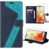 Case - Xiaomi - Redmi 12C-11A - Leather Effect Protection - 2 Tempered Glasses - Flexible