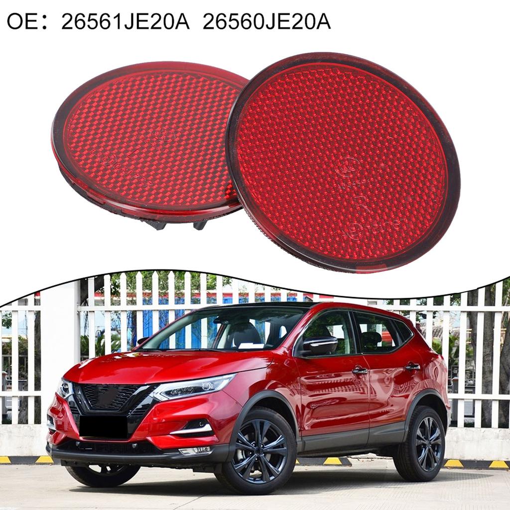 For Nissan For QASHQAI Compatible Round Reflectors for Back Bumper Installation