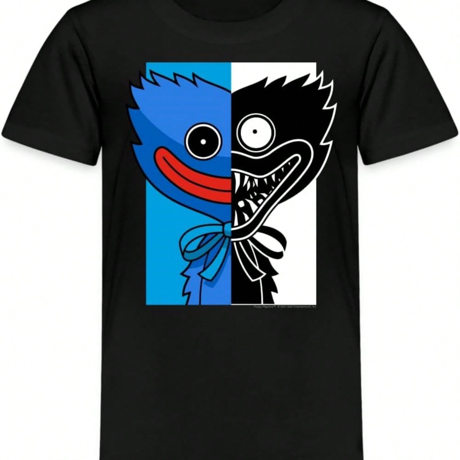 Poppy Playtime - Huggy & Kissy Split T-Shirt (Kids).Jpg|Poppy Playtime - Huggy Reflection T-Shirt (Kids).Jpg|Poppy Playtime - Club T-Shirt (Kids).Jpg S