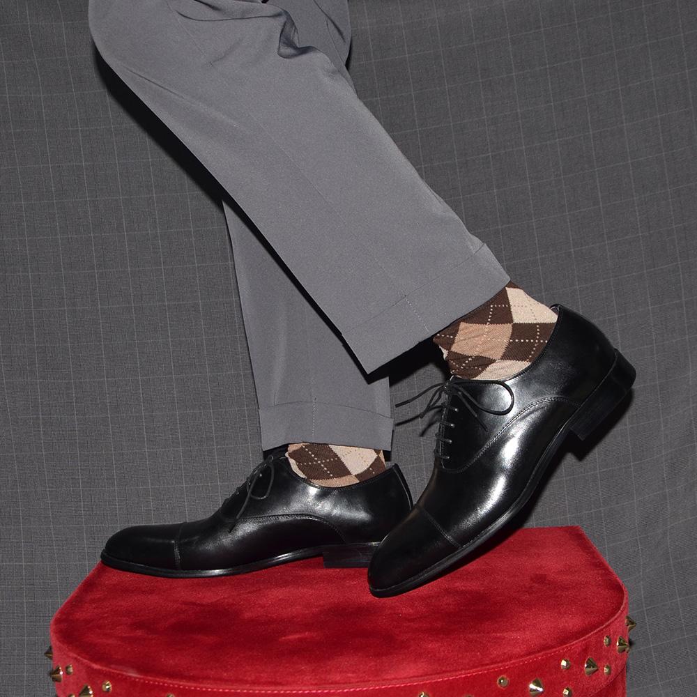 Echtes Leder Handgefertigt Herren Oxford Kleiderschuhe Kappe Zehenbereich Schnürung Klassischer Business Büroschuh Hochzeitsfeier Formelle Schuhe Mann