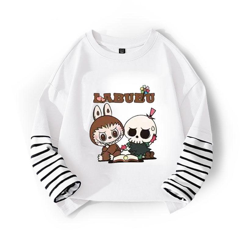 Spring and Autumn Girls'  Casual Base Shirt Children's Top
