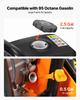 VEVOR Plate Compactor, 6.5 HP 196CC Gas Engine, 5600 VPM Vibrating Ground Rammer, 10.5 kN Compaction Force, 51 x 37 cm Plate