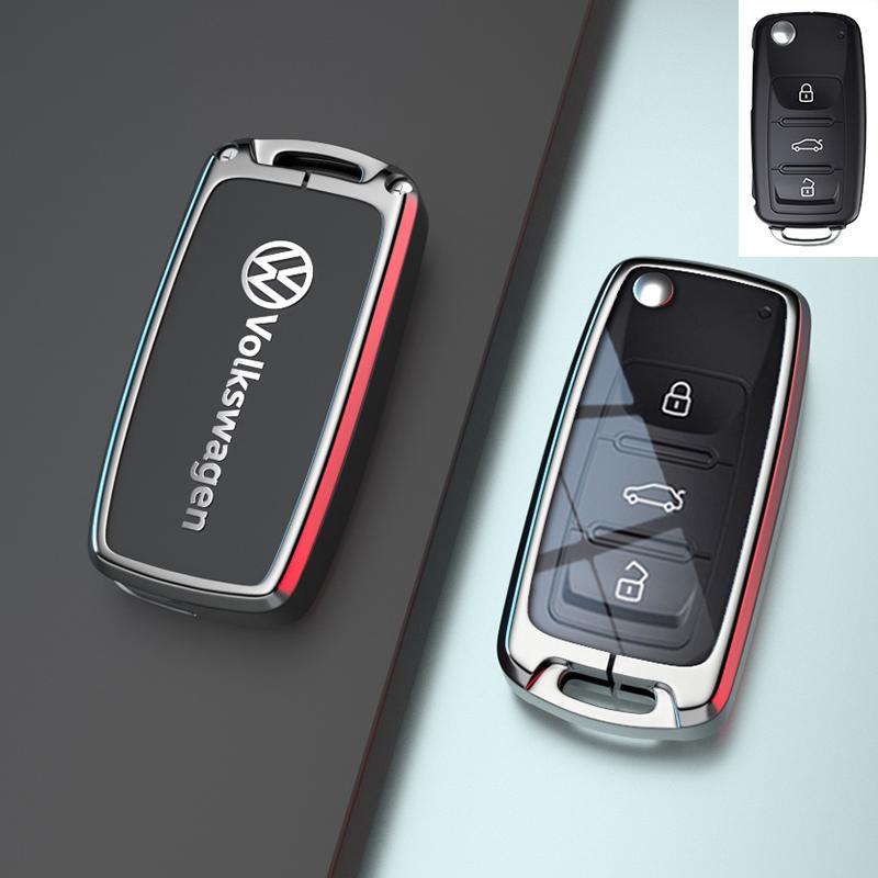 

For VOLKSWAGEN VW for Volkswagen Tiguan VW Golf 7 4 5 Mk4 6 MK7 for Skoda Octavia A7 for Seat Leon Ibiza Altea Metal Car Key Cov