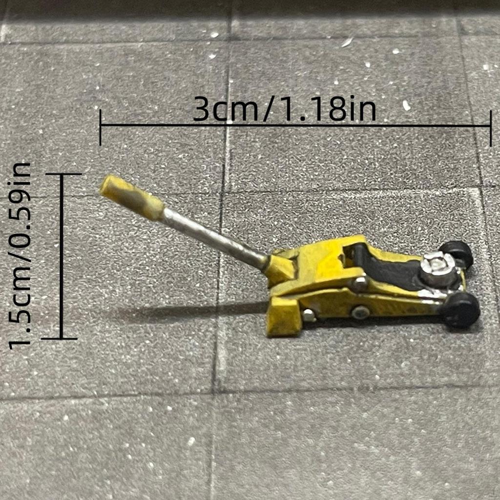 1/64 Car Jack Model DIY Repair Shop Scene Garage Diorama Accessory Photography Prop for