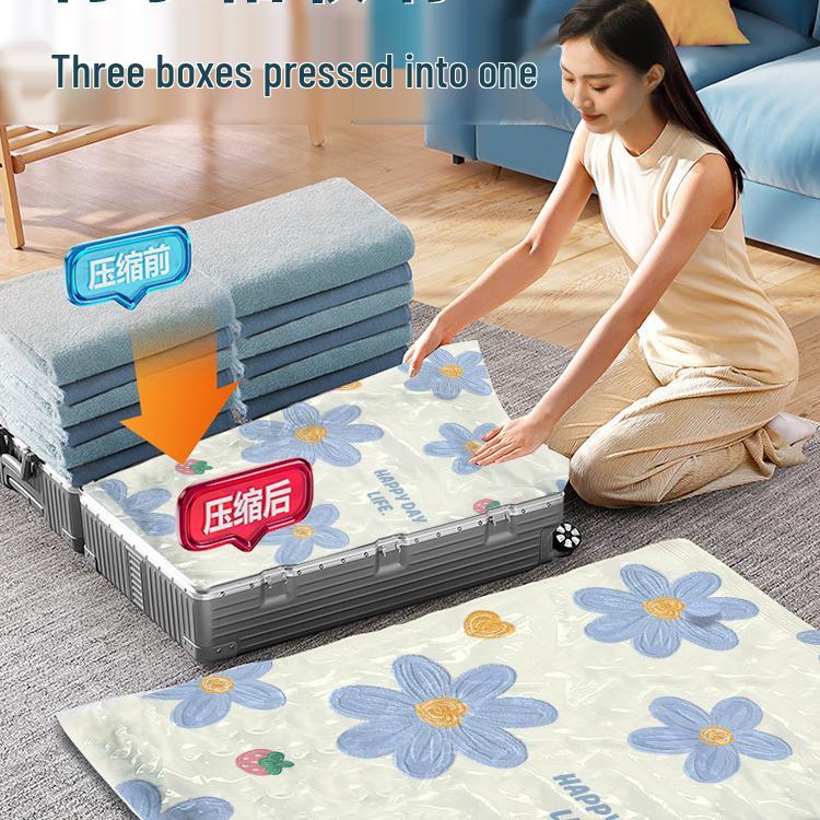 Space-Saving Vacuum Compression Bags for Quilts, Clothes, and Pillows - Solid Color