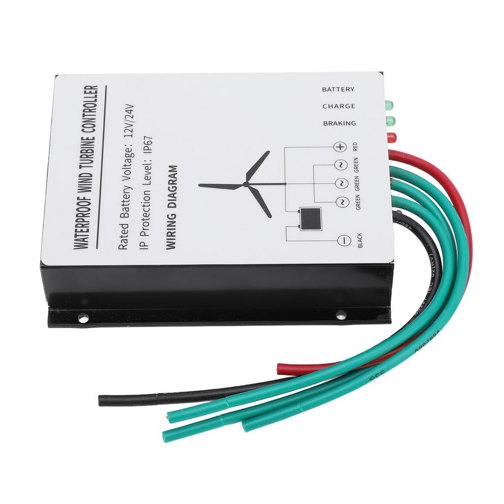 400W Wind Turbine Controller IP67 Water Resistant Wind Turbine Generator Controller Regulator 12V 24V