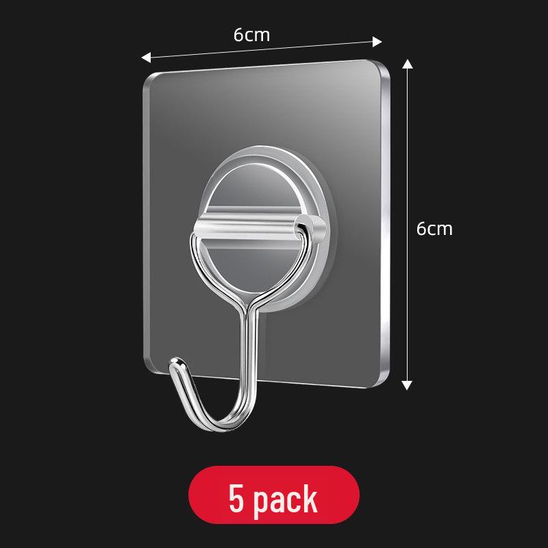 

Japan Transparent No-Punch Adhesive Wall Hook with High Load-Bearing Capacity for Kitchen