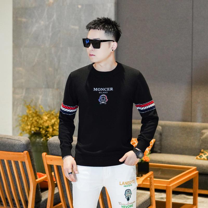 

Men s Winter Luxury Knitwear Sweater - Casual Round Neck Korean Style Trendy Brand 2XL чорний