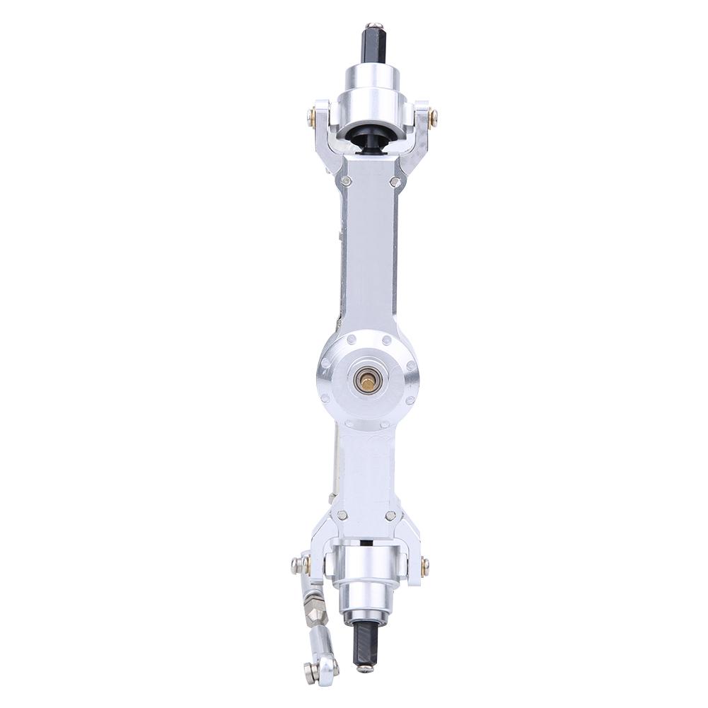 Aluminum Alloy Front Gearbox Assembly Fit for MN D90 MN 91 FJ 45 Upgrade Accessories(Silver MN 007S )