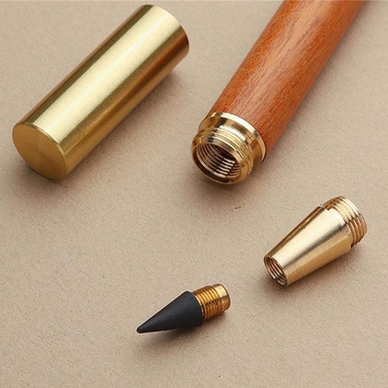Erasable Inkless Pen Wood Everlasting Pen Refillable Everlasting Pen No Sharpening Sketching Pencil for Writing Drawing