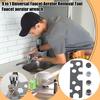 Faucet Aerator Tool 9-in-1 Stainless Steel Disassembly Wrench For Faucet Aerators For Homeowners Facility Managers Janitors