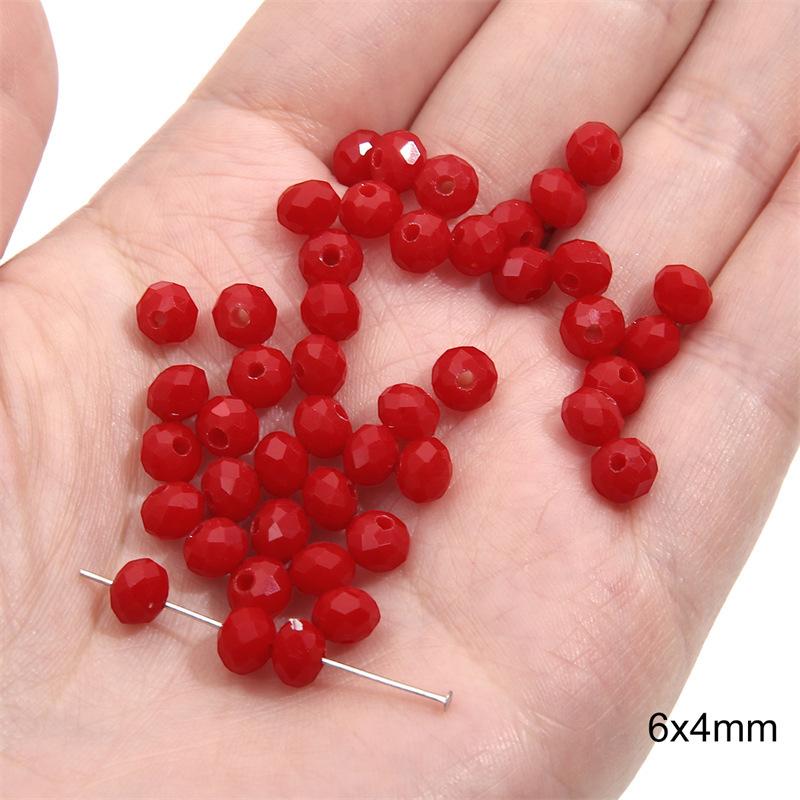 

Стеклянные красные прозрачные сплошные цветные круглые бусины хрустальные бусины бусины-колеса бамбуковые бусины ручная работа браслет ожерелье ювелирные изделия прекрасный цвет 20 pcs