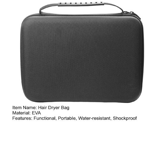 Hair Dryer Protection Bag Water-resistant Carrying Case with Top Handle Hair Dryer Organizer Bag Prevent Dirt Falling Bump for Dyson Hair Dryer