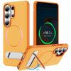 Folding Invisible Stand Bracket Magnetic For Magsafe Cases For Samsung Galaxy S26 S25 FE S24 S23 Ultra Plus PC Shockproof Cover
