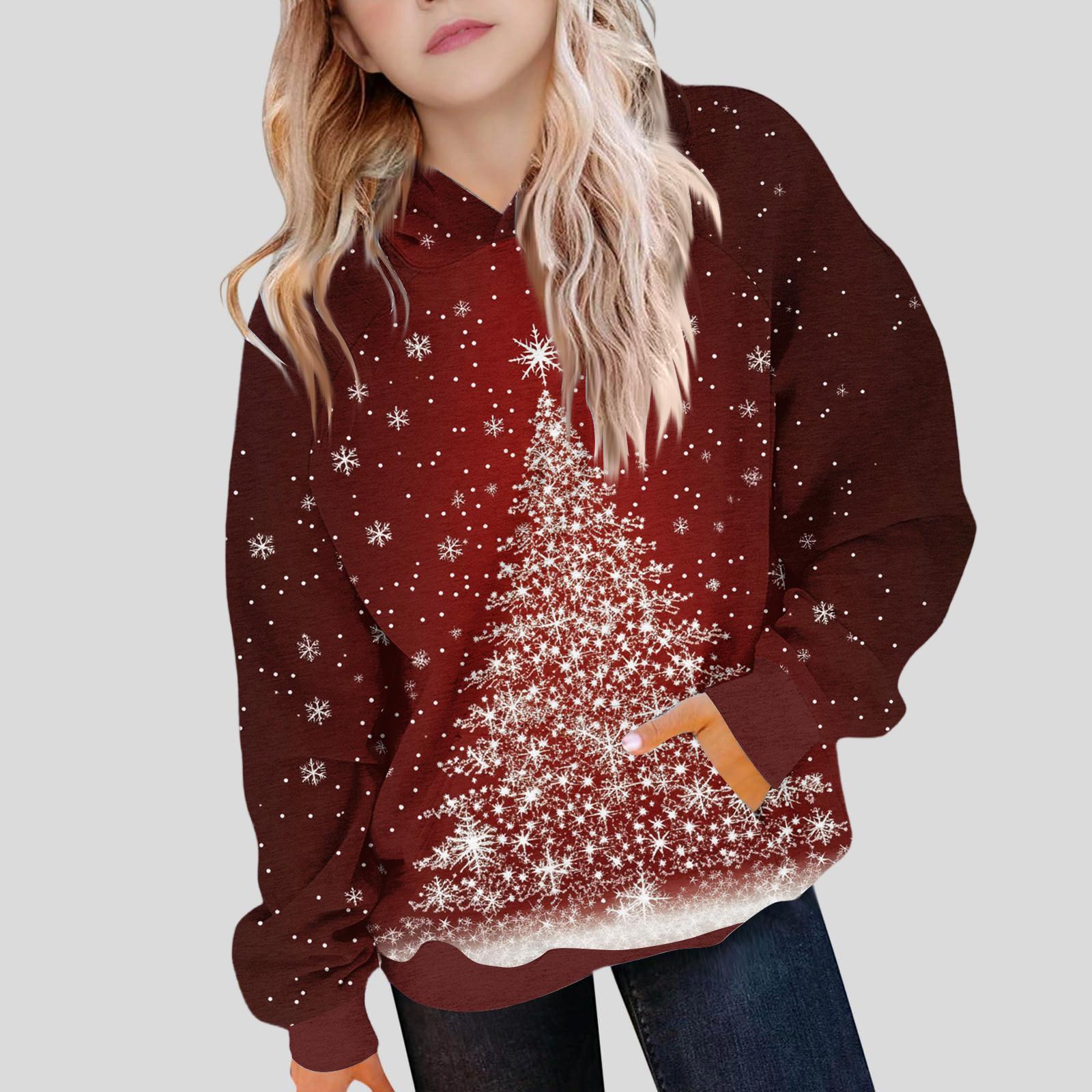 

Детская толстовка для девочек, градиентный цвет, длинный рукав, капюшон, карман, толстовка 120