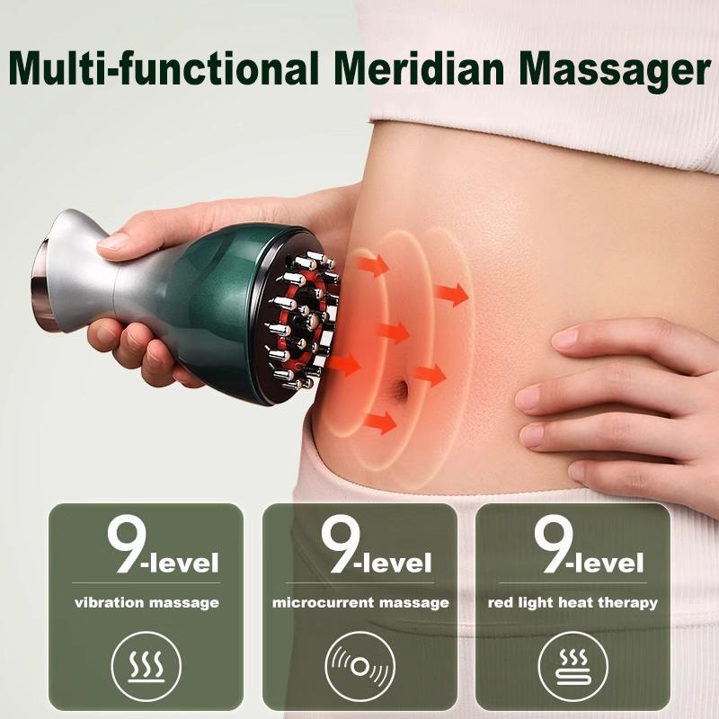 Rechargeable Guasha Massager Body Shaping Heating Meridian Scraping Brush Lymphatic Detoxification Regimen Dredging Fat Burner