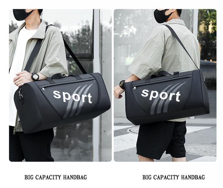 Men's Large Capacity Casual Crossbody Fitness Bag - Single Shoulder Handheld