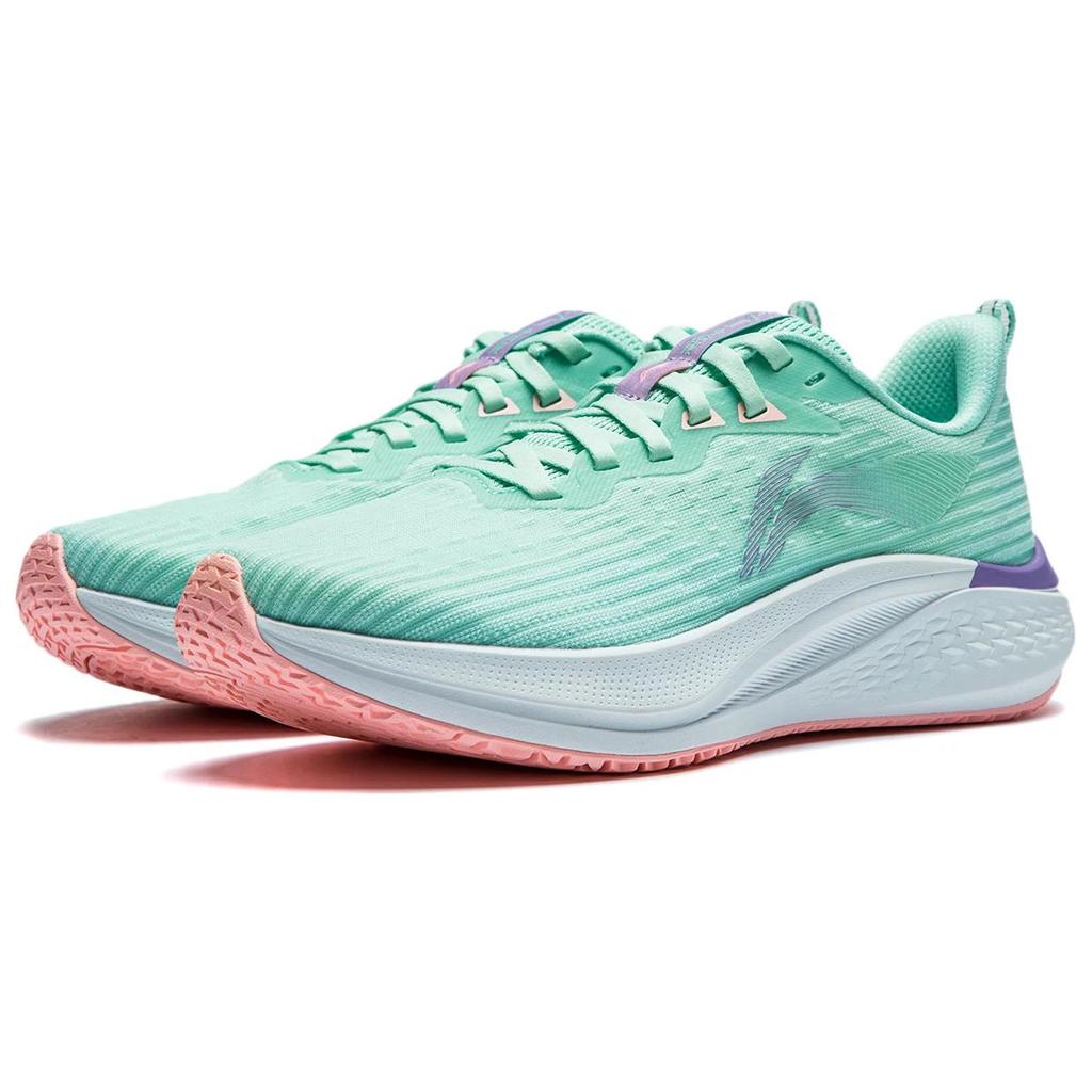 New LiNing Red Hare 7 Cushioning, Slip Resistant, Lightweight Low Top Running Shoes Women's Aqua Green ARPU004-26