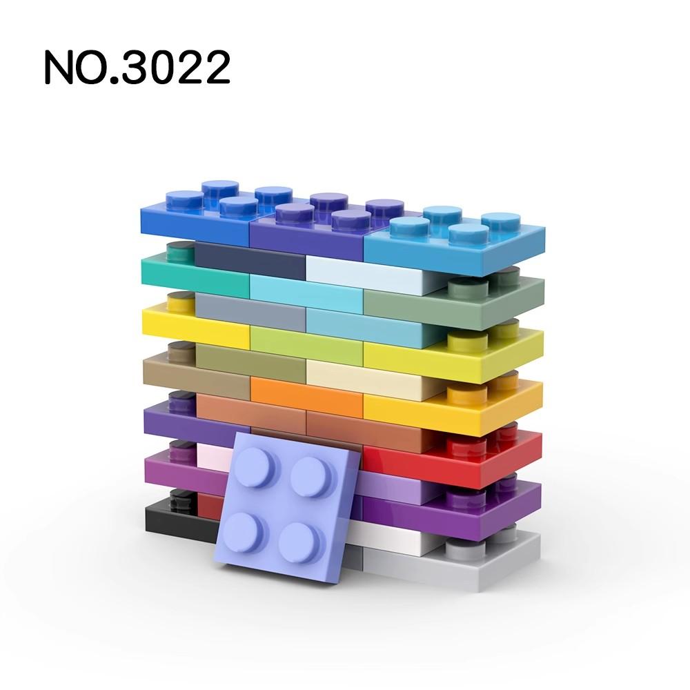 20Pcs MOC Parts 3022 94148 Plate 2 X 2 Compatible Bricks DIY Assmble Building Blocks Particle Kid Puzzle Brain Toy Birthday Gif