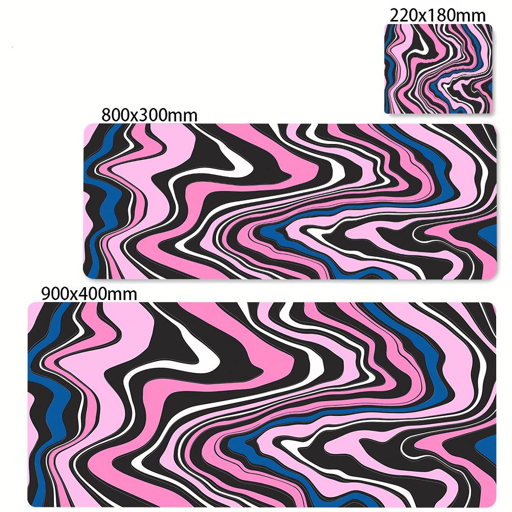 Abstract Fluid Swirl Mousepad Desk Mat for Laptop Colorful Liquid Art Gaming Pad for PC Gamer Desk Decor Accessory 800x300x2mm