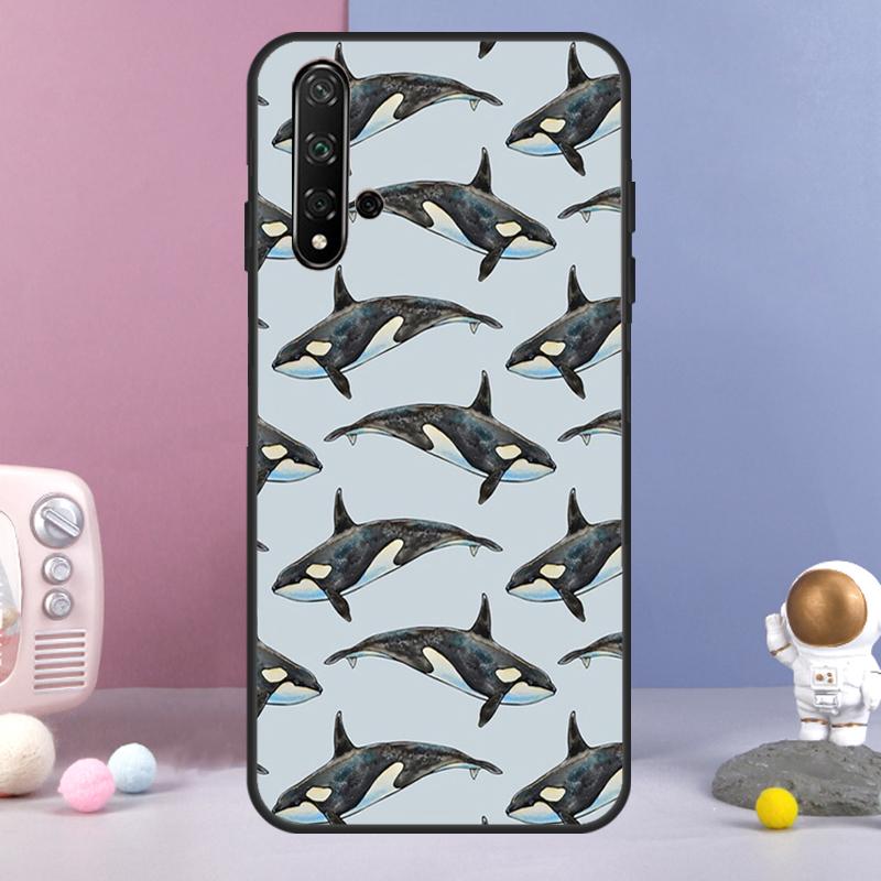 Orcas Killer Whales For Huawei Nova 9 10 SE 3i 7i 8i 11i 12i Y60 Y61 Y70 Y72 Y73 Y90 Y91 P20 P30 P40 Lite Case