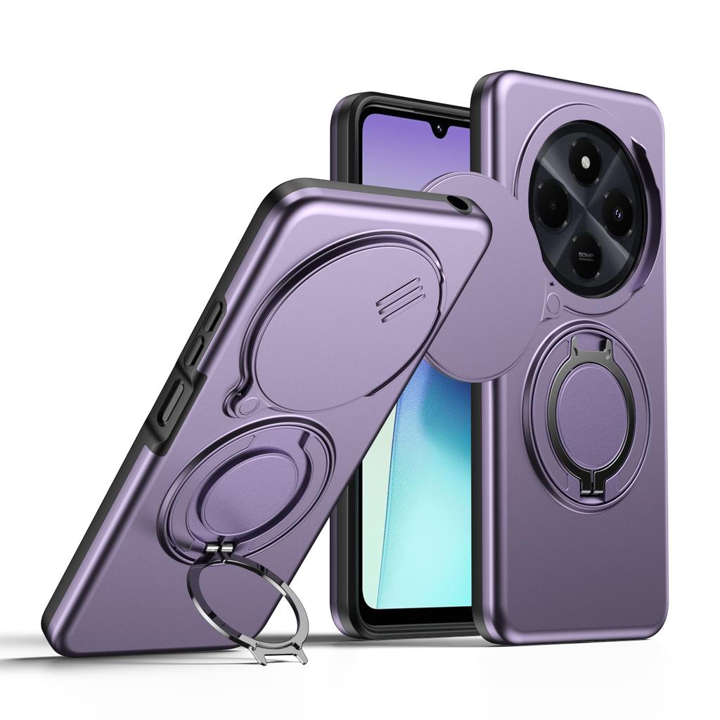 For Redmi Note 14 Pro Plus Armor Shockproof Magnetic Ring Stand Holder Phone Case For Redmi Note 14 Pro 4G 5G 14C Cover
