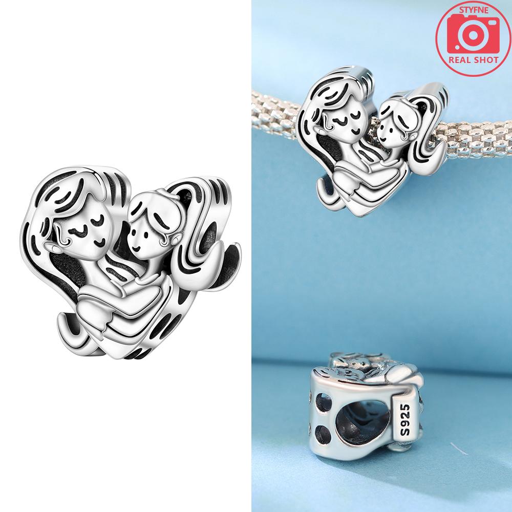 Pendants Woman Original Copper Rose Flower Bear Butterfly Beads Fit Bracelet Pendant Jewelry Making Up For Women Fine Gift