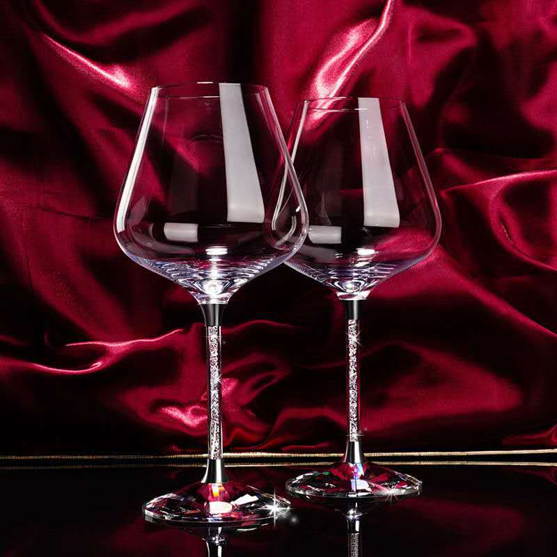 Creative Wedding Wine Glass cup unique Champagne Flutes Crystalline Party Gift Toasting Glass Goblet Crystal Anniversary