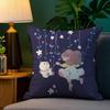 Pillow Case Plush Fabric Soft Double Sided Print B-Bee And P-Puppycat Sofa Cushion Cover Throw Pillow Covers