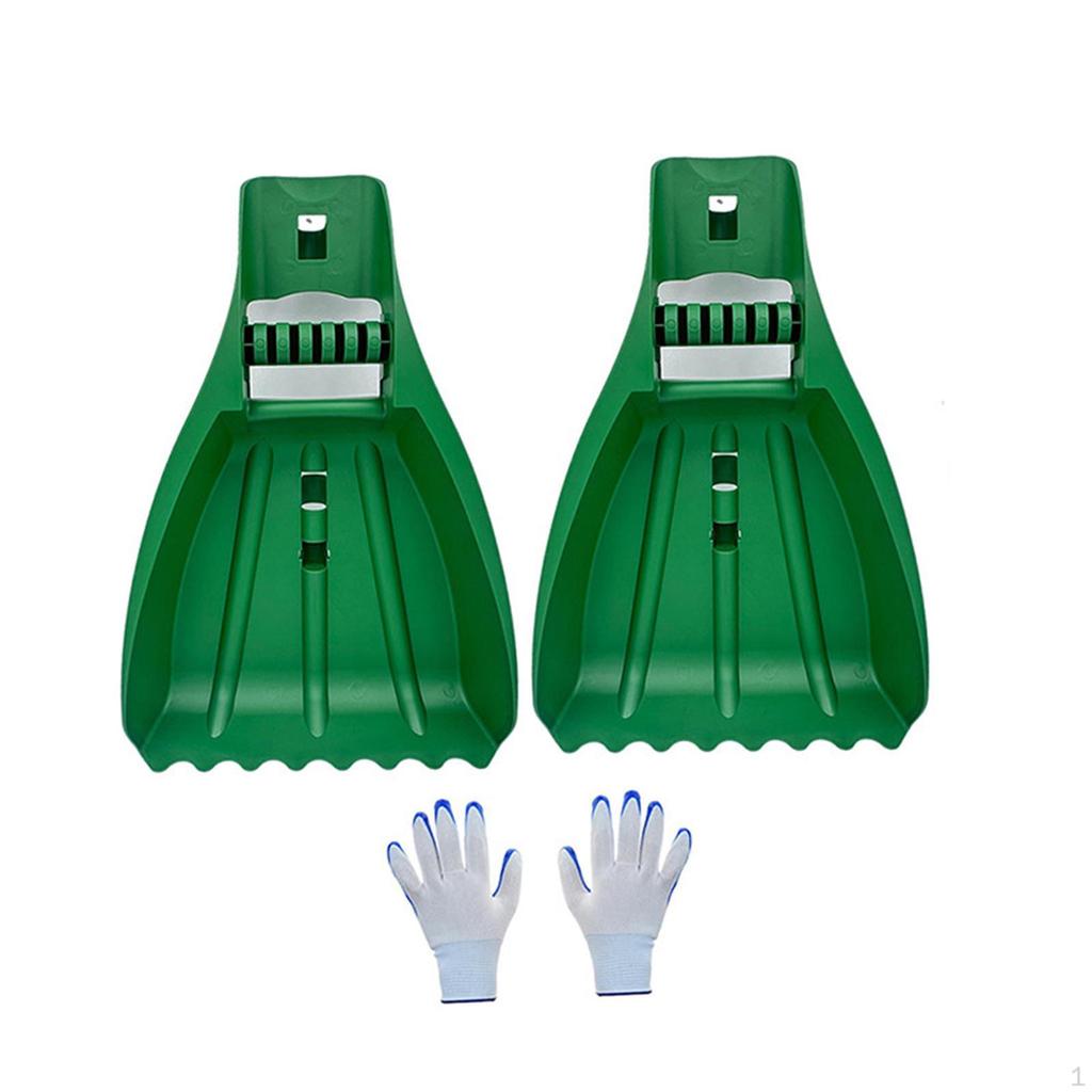 Large Leaf Scoops Hand Rake Claw Ergonomic Sturdy Lightweight Leaves Grabber for Picking