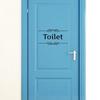 Removable Waterproof Bathroom Toilet Door Wall Decal Sticker Home DIY Decor